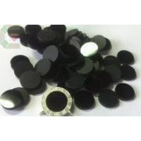 Fabulous Round Two Sided Flat Back Cabochon cut Black Onyx gemstone for sale