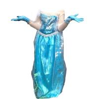 snowflake organza custom made children snow queen elsa princess dress cosplay costume for party