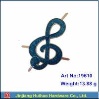 twinkling blue Music notation shape shoe buckle 19610